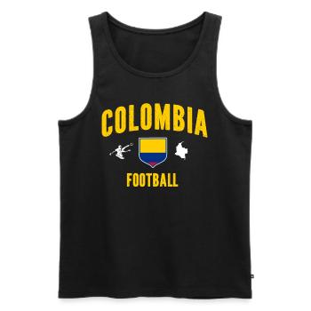 Kolumbien Colombia Medellin Urlaub Bogota Cali - Männer Premium Bio Tank Top - Schwarz - Vorne - AI Model Male 178 light (178cm)