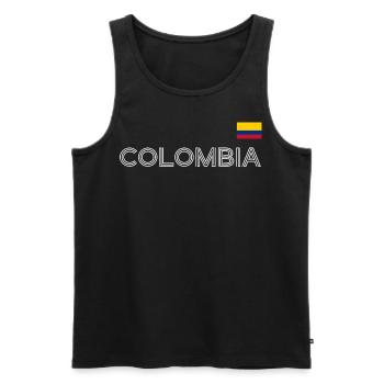 Kolumbien Colombia Medellin Urlaub Bogota Cali - Männer Premium Bio Tank Top - Schwarz - Vorne - AI Model Male 178 light (178cm)