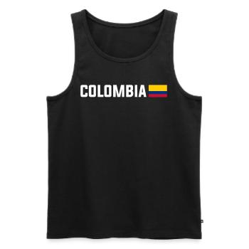 Colombie Colombie Medellín Vacances Bogota Cali - Débardeur bio Premium Homme - noir - Devant - Michal (187cm)