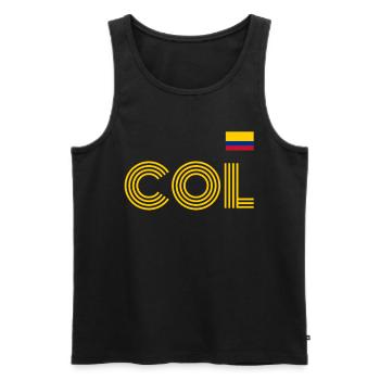 Colombie Colombie Medellín Vacances Bogota Cali - Débardeur bio Premium Homme - noir - Devant - Michal (187cm)