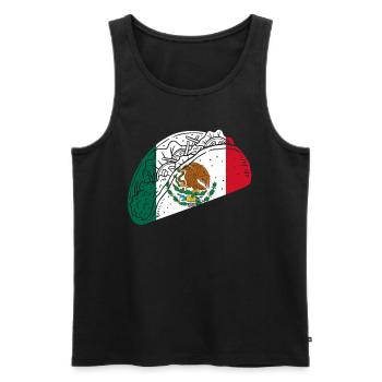 Mexiko Mexico Mexikaner Geschenk Flagge Fußball - Männer Premium Bio Tank Top - Schwarz - Vorne - Michal (187cm)