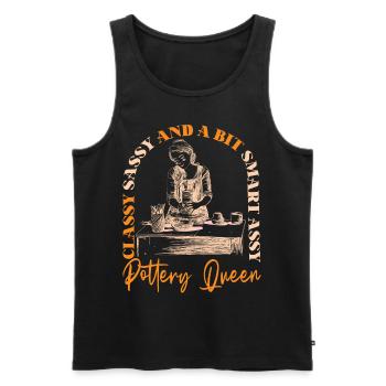 Pottery Ceramics Artist Classy - Männer Premium Bio Tank Top - Schwarz - Vorne - AI Model Male 178 light (178cm)