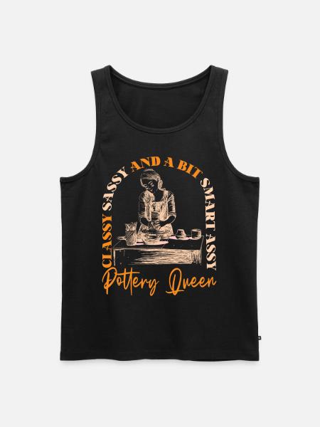 Pottery Ceramics Artist Classy - Men's Premium Organic Tank Top - black