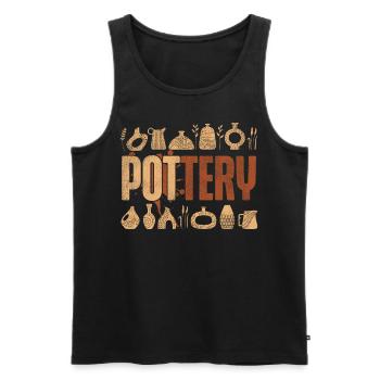Pottery Ceramics Artist Pottery - Männer Premium Bio Tank Top - Schwarz - Vorne - Michal (187cm)