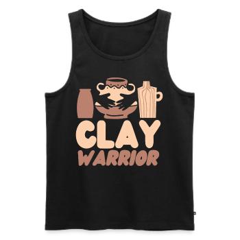 Pottery Ceramics Artist Clay - Männer Premium Bio Tank Top - Schwarz - Vorne - Michal (187cm)