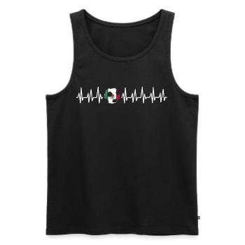 Mexiko Mexico Mexikaner Geschenk Flagge Fußball - Männer Premium Bio Tank Top - Schwarz - Vorne - Michal (187cm)