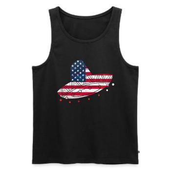 Mexiko Mexico Mexikaner Geschenk Flagge Fußball - Männer Premium Bio Tank Top - Schwarz - Vorne - Michal (187cm)