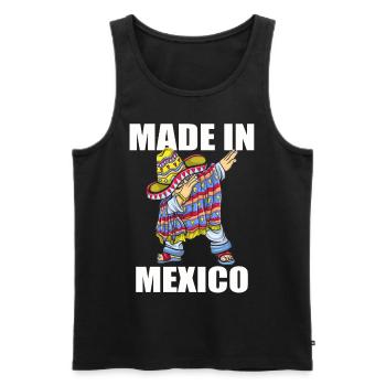 Mexiko Mexico Mexikaner Geschenk Flagge Fußball - Männer Premium Bio Tank Top - Schwarz - Vorne - Michal (187cm)