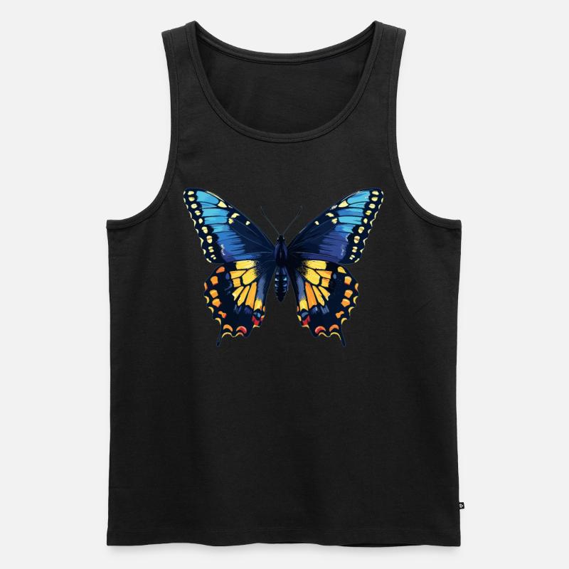 papillon papillons papillon papillon - Débardeur bio Premium Homme - noir