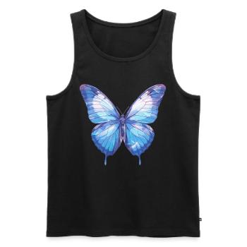 Butterfly Butterflies Butterfly - Men's Premium Organic Tank Top - black - Front - AI Model Male 178 light (178cm)