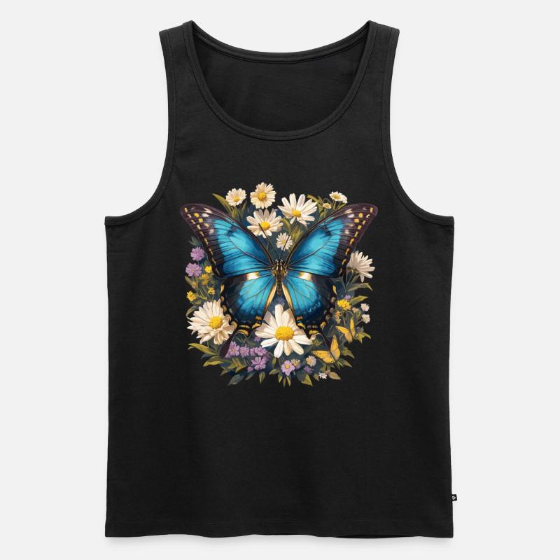 papillon papillons papillon papillon - Débardeur bio Premium Homme - noir