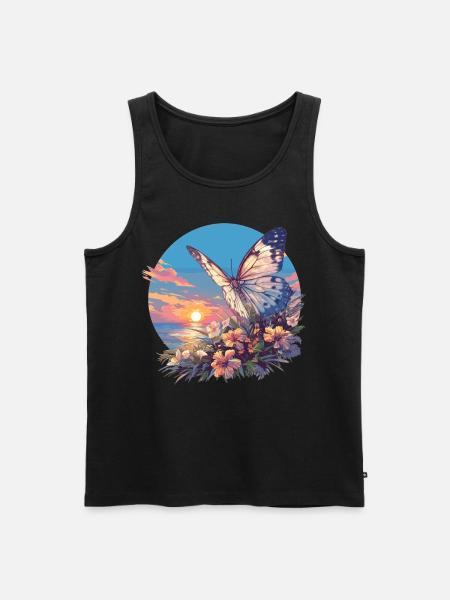 papillon papillons papillon papillon - Débardeur bio Premium Homme - noir