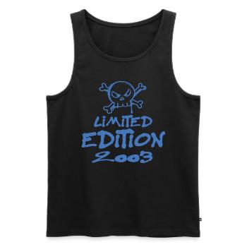 Limited Edition 2003 Geburtstag 2003 Geboren - Männer Premium Bio Tank Top - Schwarz - Vorne - AI Model Male 178 light (178cm)
