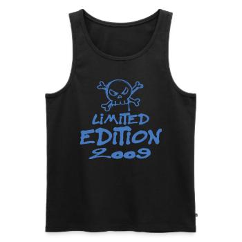 Limited Edition 2009 Geburtstag 2009 Geboren - Männer Premium Bio Tank Top - Schwarz - Vorne - Michal (187cm)