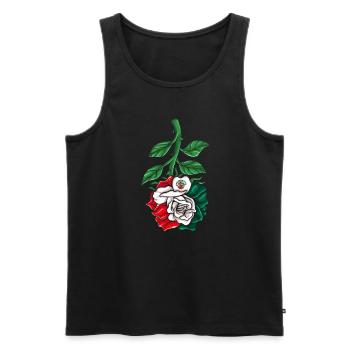 Mexiko Mexico Mexikaner Geschenk Flagge Fußball - Männer Premium Bio Tank Top - Schwarz - Vorne - AI Model Male 178 light (178cm)