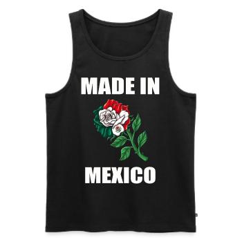 Mexique Mexique Cadeau mexicain Flag Football - Débardeur bio Premium Homme - noir - Devant - Michal (187cm)