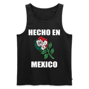 Mexiko Mexico Mexikaner Geschenk Flagge Fußball - Männer Premium Bio Tank Top - Schwarz - Vorne - Michal (187cm)