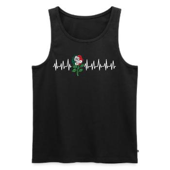 Mexiko Mexico Mexikaner Geschenk Flagge Fußball - Männer Premium Bio Tank Top - Schwarz - Vorne - Michal (187cm)
