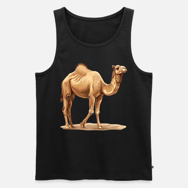 Camel Kamele Kamel - Männer Premium Bio Tank Top - Schwarz