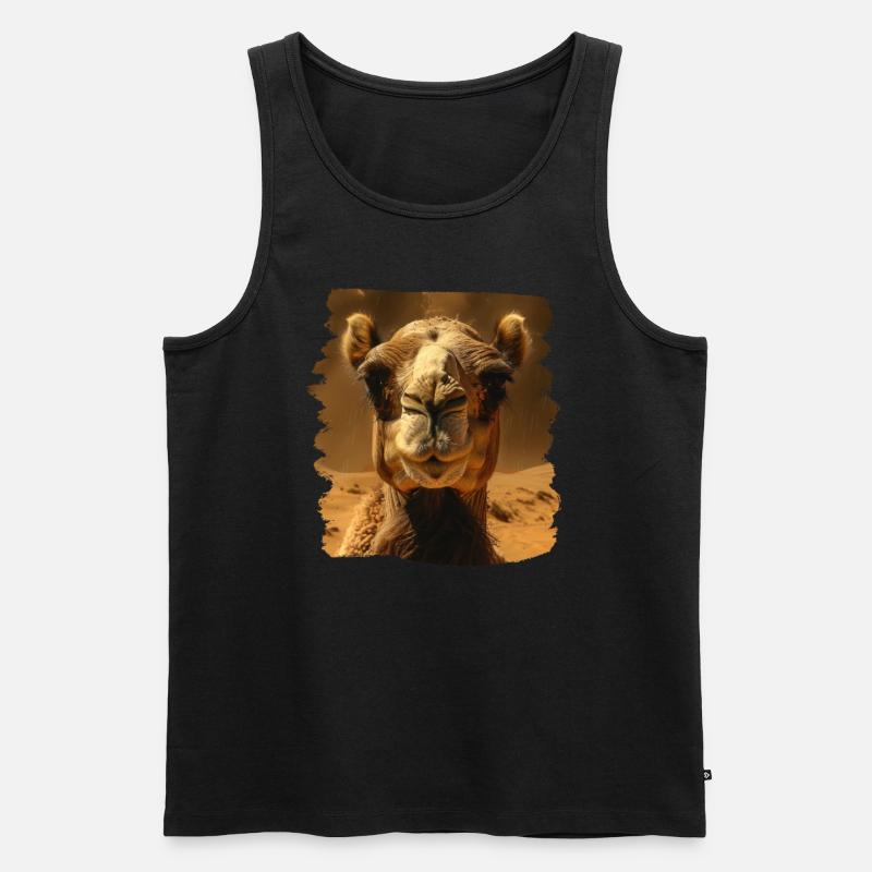Camel Kamele Kamel - Männer Premium Bio Tank Top - Schwarz