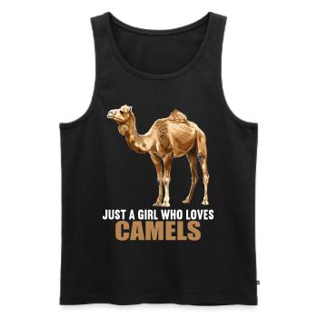 Camel Kamele Kamel - Männer Premium Bio Tank Top - Schwarz - Vorne - AI Model Male 178 light (178cm)