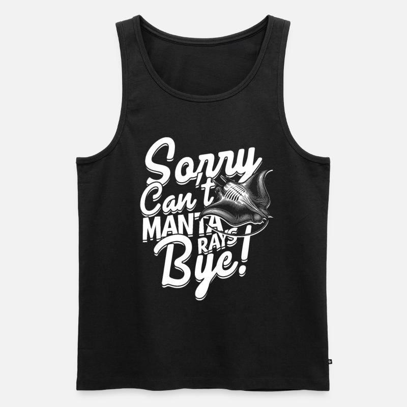 Mantarochen Stechrochen - Männer Premium Bio Tank Top - Schwarz