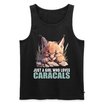 Caracal Karakale Karakal - Men's Premium Organic Tank Top - black - Front - AI Model Male 178 light (178cm)
