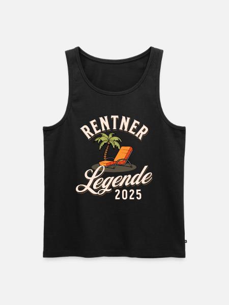 Rentner 2025 - Männer Premium Bio Tank Top - Schwarz
