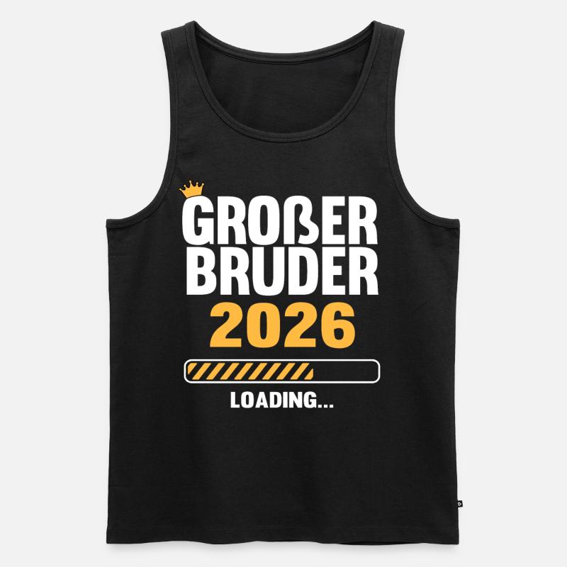 Großer Bruder 2026 Loading - Männer Premium Bio Tank Top - Schwarz