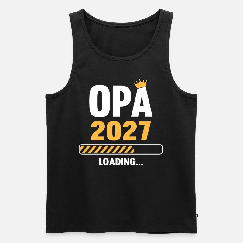 Opa 2027 Loading - Männer Premium Bio Tank Top - Schwarz
