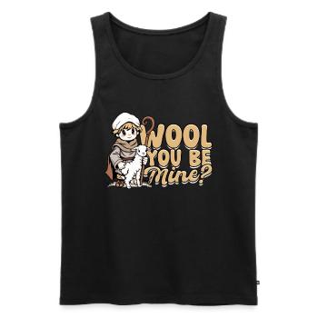 Shepherd Sheep Sheep Shepherd - Men's Premium Organic Tank Top - black - Front - AI Model Male 178 light (178cm)