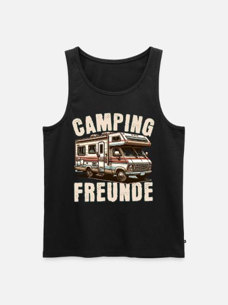 Camping Friends - Men's Premium Organic Tank Top - black
