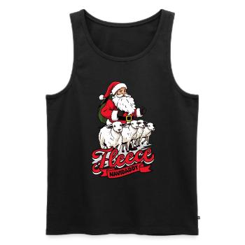 Shepherd Sheep Sheep Shepherd - Men's Premium Organic Tank Top - black - Front - AI Model Male 178 light (178cm)