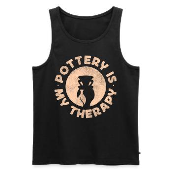 Pottery Ceramics Artist Pottery Is - Männer Premium Bio Tank Top - Schwarz - Vorne - Michal (187cm)