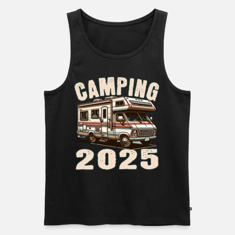 Camping 2025 - Männer Premium Bio Tank Top - Schwarz