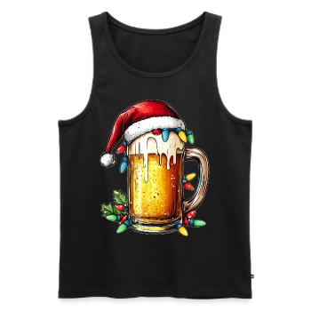 Craft Beer Brewer Brewery Home Brewery Christmas - Men's Premium Organic Tank Top - black - Front - Michal (187cm)