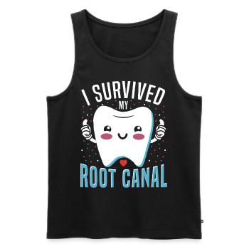 Dental Dental Care Root Canal Root Canal Treatment - Men's Premium Organic Tank Top - black - Front - AI Model Male 178 light (178cm)