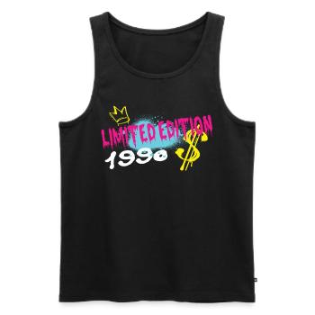 Limited Edition 1990 Geburtstag 1990 Geboren - Männer Premium Bio Tank Top - Schwarz - Vorne - Michal (187cm)