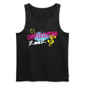 Limited Edition 2002 Geburtstag 2002 Geboren - Männer Premium Bio Tank Top - Schwarz - Vorne - AI Model Male 178 light (178cm)