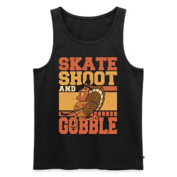 Maillot de hockey sur glace en Turquie pour Thanksgiving - Débardeur bio Premium Homme - noir - Devant - Michal (187cm)