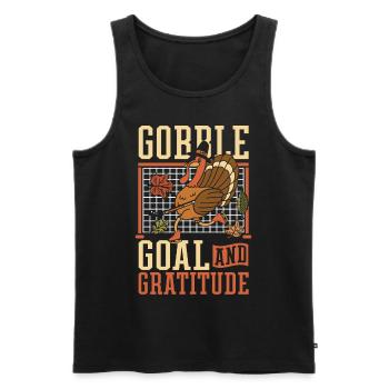 Eishockey Thanksgiving Truthahn Eishockey - Männer Premium Bio Tank Top - Schwarz - Vorne - Michal (187cm)