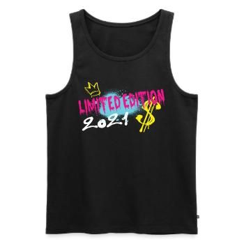 Limited Edition 2021 Birthday 2021 Born - Men's Premium Organic Tank Top - black - Front - AI Model Male 178 light (178cm)