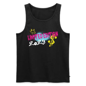 Limited Edition 2023 Geburtstag 2023 Geboren - Männer Premium Bio Tank Top - Schwarz - Vorne - Michal (187cm)