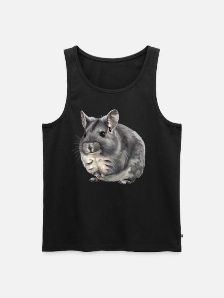 Chinchillas Chinchilla - Men's Premium Organic Tank Top - black