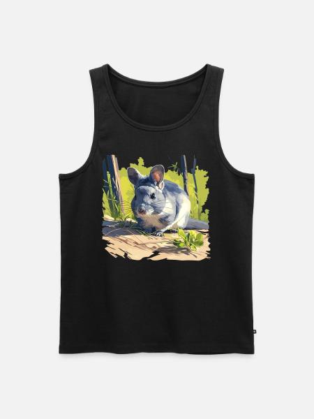 Chinchillas Chinchilla - Men's Premium Organic Tank Top - black