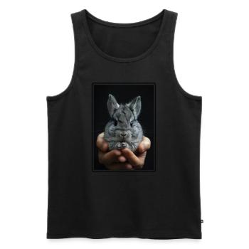 Chinchillas Chinchilla - Men's Premium Organic Tank Top - black - Front - Michal (187cm)