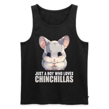 Chinchillas Chinchilla - Men's Premium Organic Tank Top - black - Front - Michal (187cm)