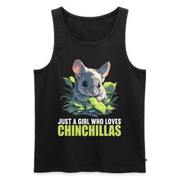 Chinchillas Chinchilla - Men's Premium Organic Tank Top - black - Front - Michal (187cm)