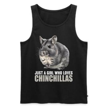 Chinchillas Chinchilla - Men's Premium Organic Tank Top - black - Front - Michal (187cm)