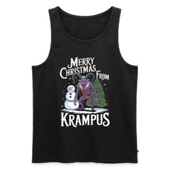 Krampus Knecht Ruprecht Perchten Nikolaus - Männer Premium Bio Tank Top - Schwarz - Vorne - AI Model Male 178 light (178cm)